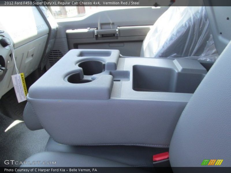 Vermillion Red / Steel 2012 Ford F450 Super Duty XL Regular Cab Chassis 4x4