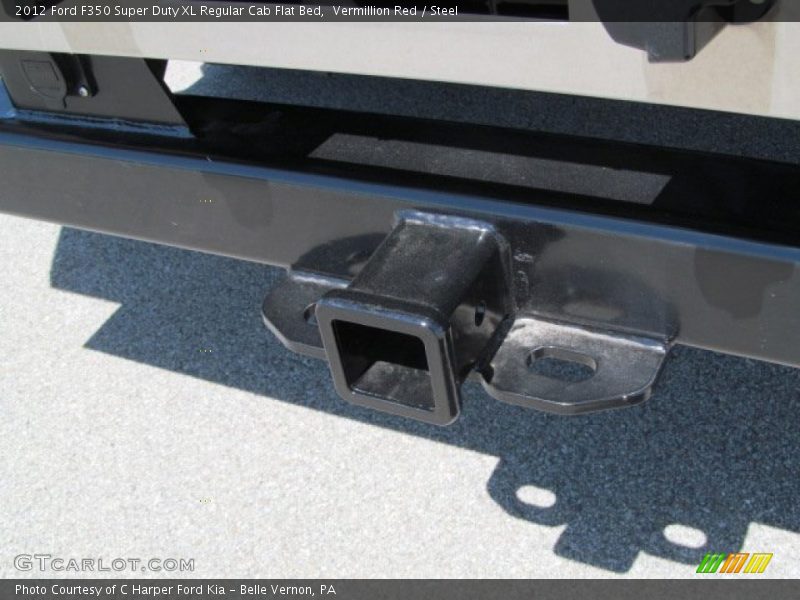 Vermillion Red / Steel 2012 Ford F350 Super Duty XL Regular Cab Flat Bed