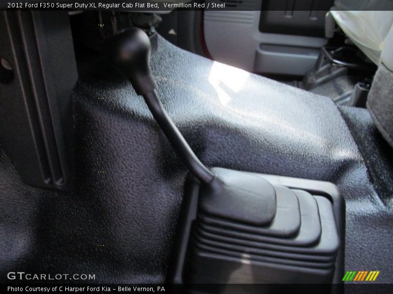 Vermillion Red / Steel 2012 Ford F350 Super Duty XL Regular Cab Flat Bed