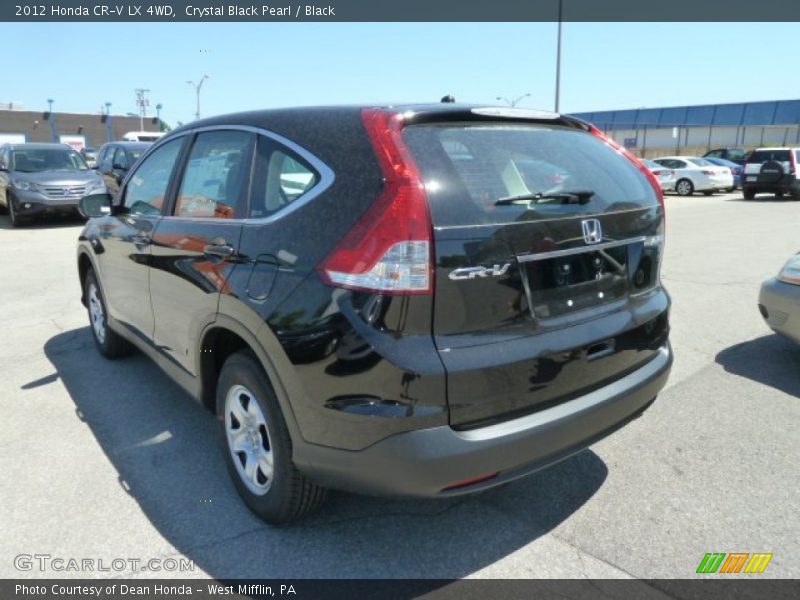Crystal Black Pearl / Black 2012 Honda CR-V LX 4WD