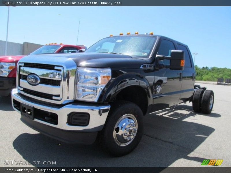 Black / Steel 2012 Ford F350 Super Duty XLT Crew Cab 4x4 Chassis