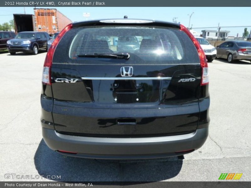 Crystal Black Pearl / Black 2012 Honda CR-V LX 4WD
