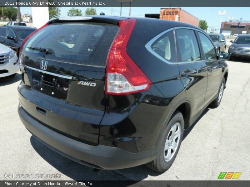 Crystal Black Pearl / Black 2012 Honda CR-V LX 4WD