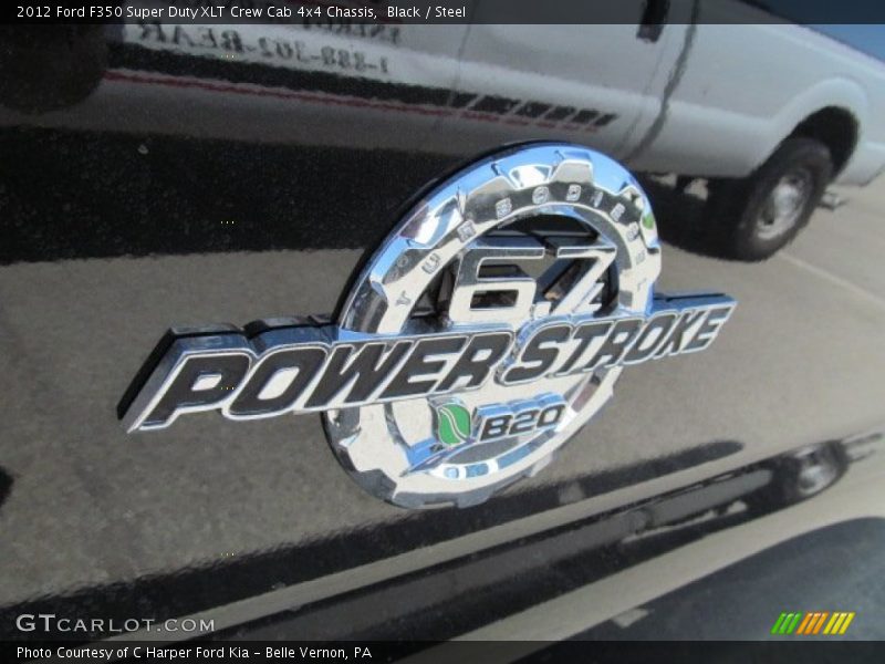 Black / Steel 2012 Ford F350 Super Duty XLT Crew Cab 4x4 Chassis