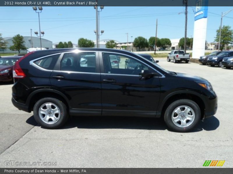 Crystal Black Pearl / Black 2012 Honda CR-V LX 4WD