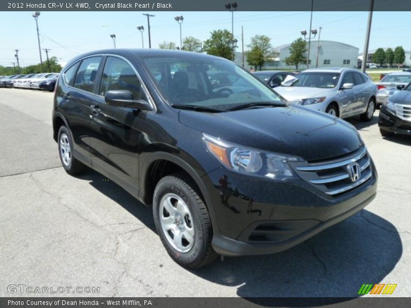 Crystal Black Pearl / Black 2012 Honda CR-V LX 4WD
