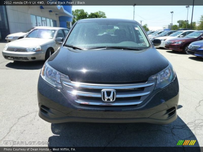 Crystal Black Pearl / Black 2012 Honda CR-V LX 4WD