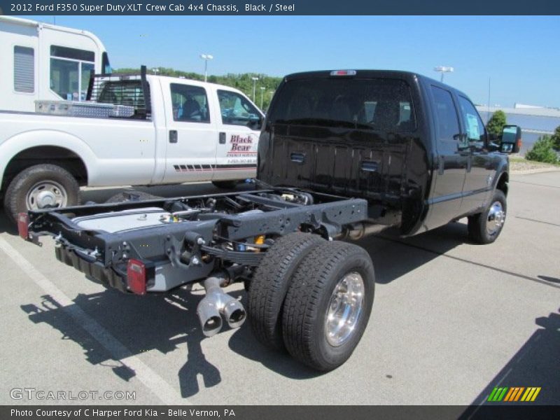 Black / Steel 2012 Ford F350 Super Duty XLT Crew Cab 4x4 Chassis