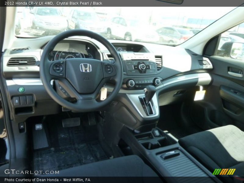 Crystal Black Pearl / Black 2012 Honda CR-V LX 4WD