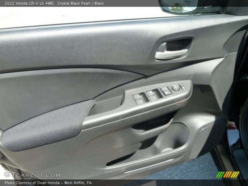 Crystal Black Pearl / Black 2012 Honda CR-V LX 4WD