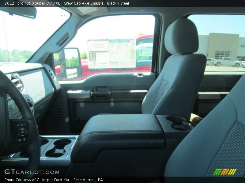 Black / Steel 2012 Ford F350 Super Duty XLT Crew Cab 4x4 Chassis