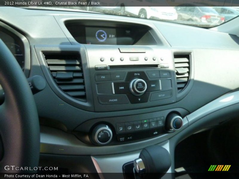 Crystal Black Pearl / Black 2012 Honda CR-V LX 4WD