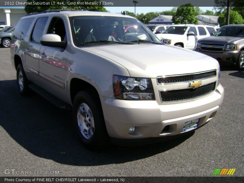 Gold Mist Metallic / Ebony 2012 Chevrolet Suburban LT 4x4