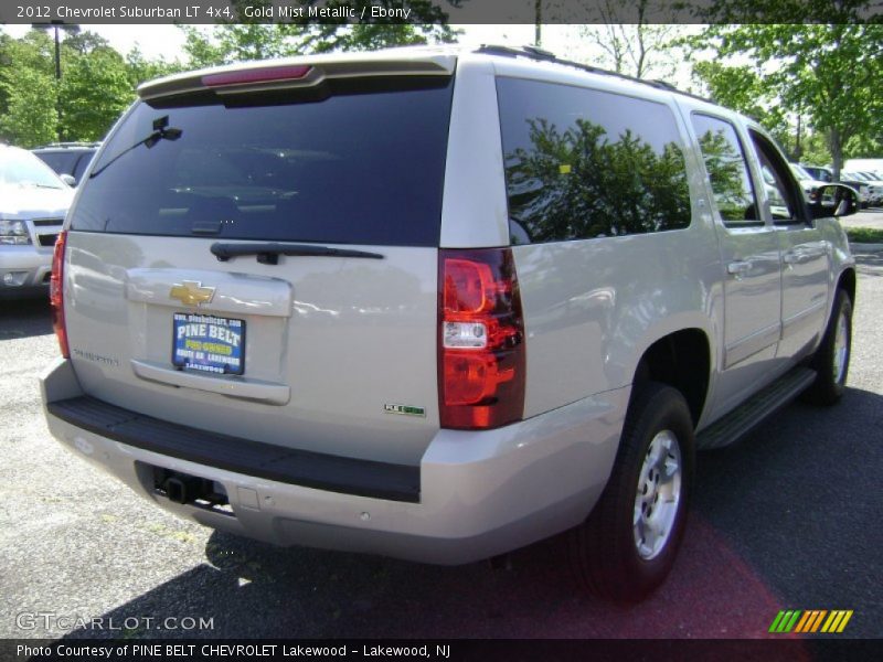 Gold Mist Metallic / Ebony 2012 Chevrolet Suburban LT 4x4
