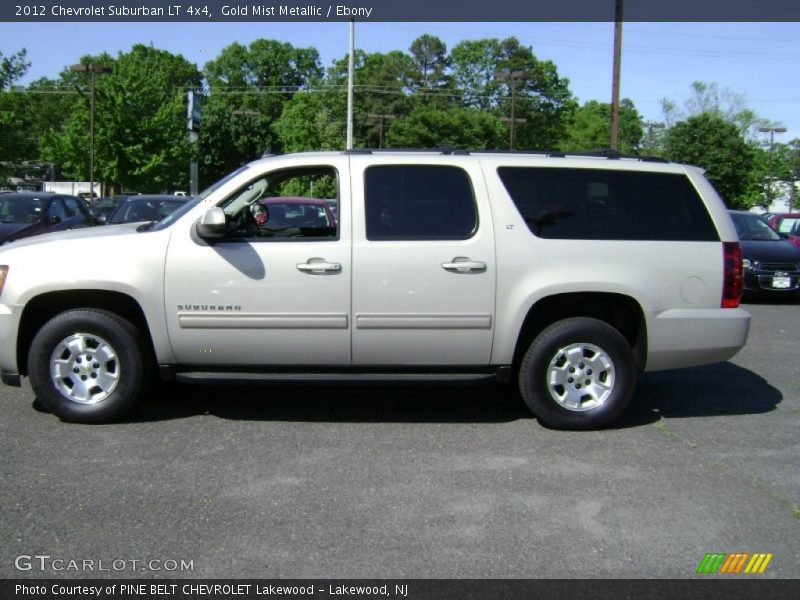 Gold Mist Metallic / Ebony 2012 Chevrolet Suburban LT 4x4