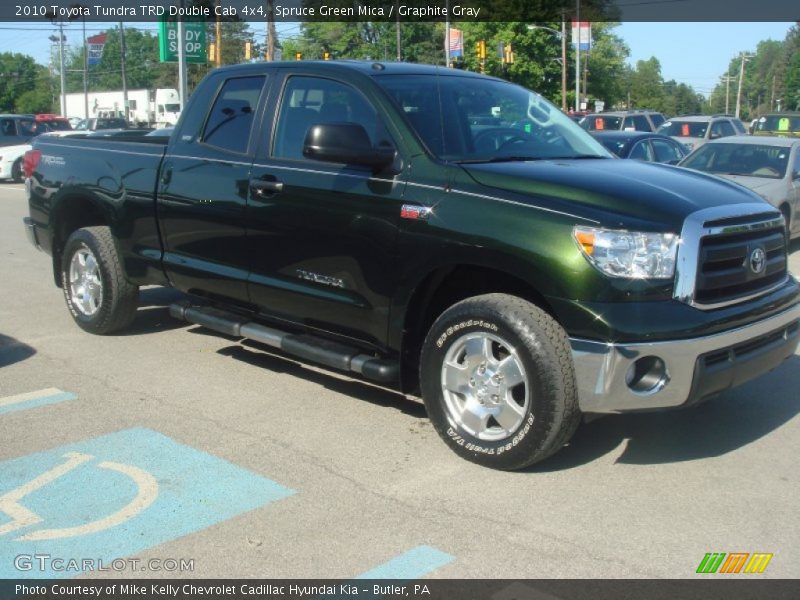 Spruce Green Mica / Graphite Gray 2010 Toyota Tundra TRD Double Cab 4x4