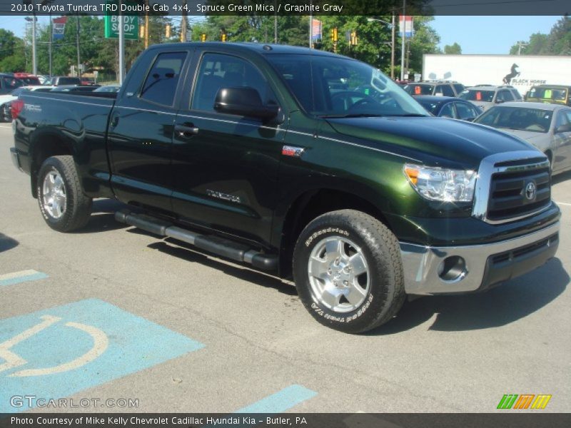 Spruce Green Mica / Graphite Gray 2010 Toyota Tundra TRD Double Cab 4x4