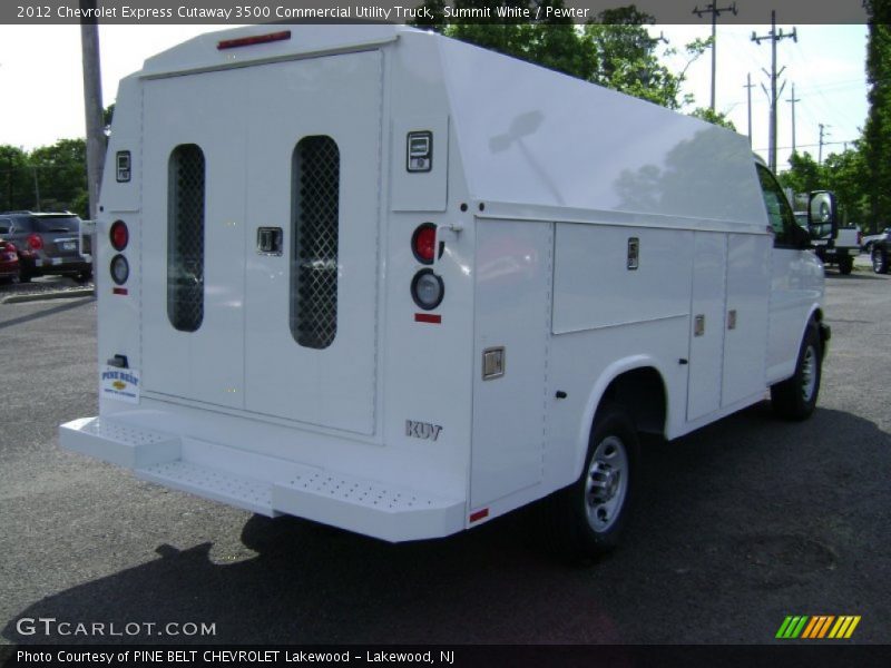 Summit White / Pewter 2012 Chevrolet Express Cutaway 3500 Commercial Utility Truck
