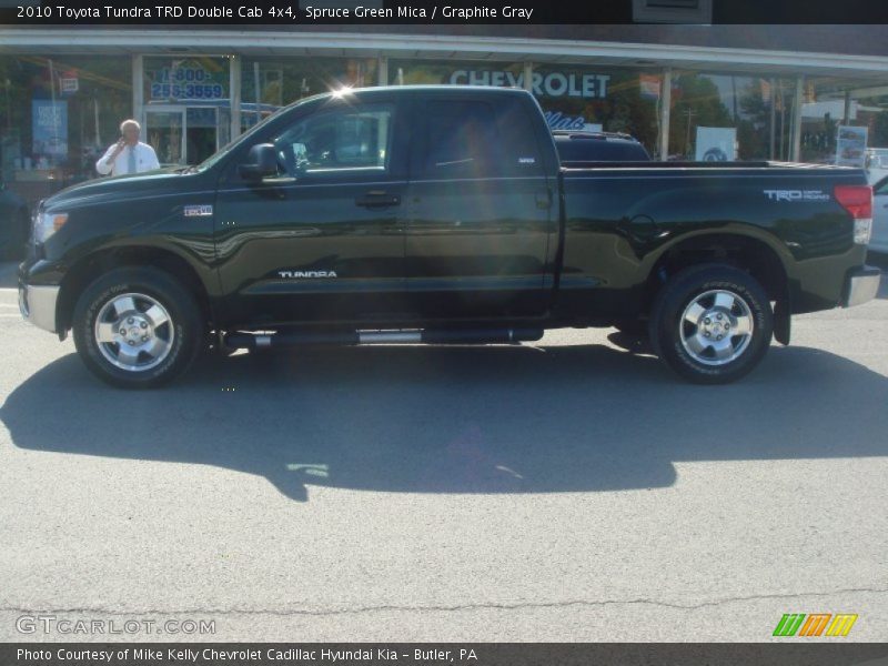 Spruce Green Mica / Graphite Gray 2010 Toyota Tundra TRD Double Cab 4x4