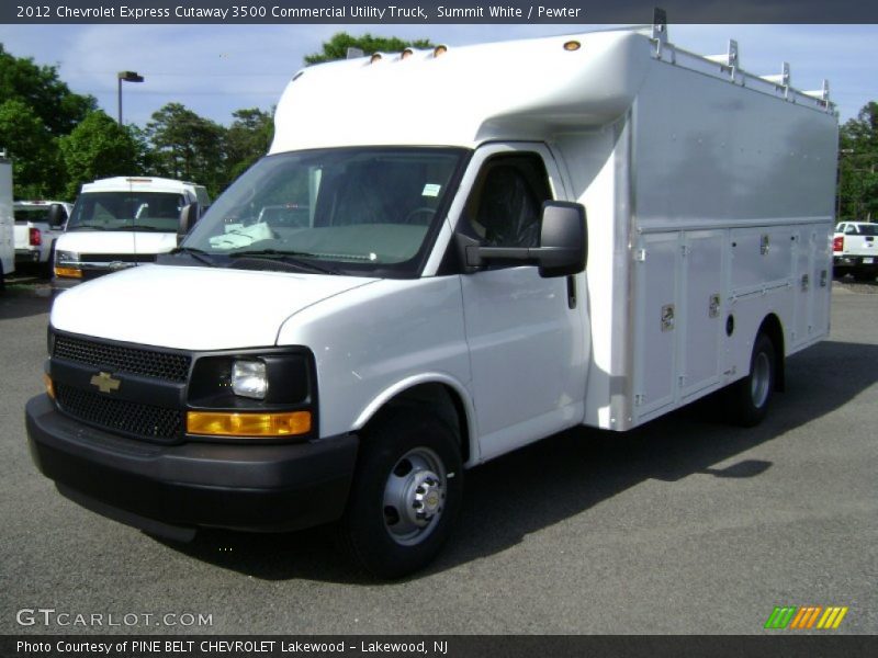 Summit White / Pewter 2012 Chevrolet Express Cutaway 3500 Commercial Utility Truck
