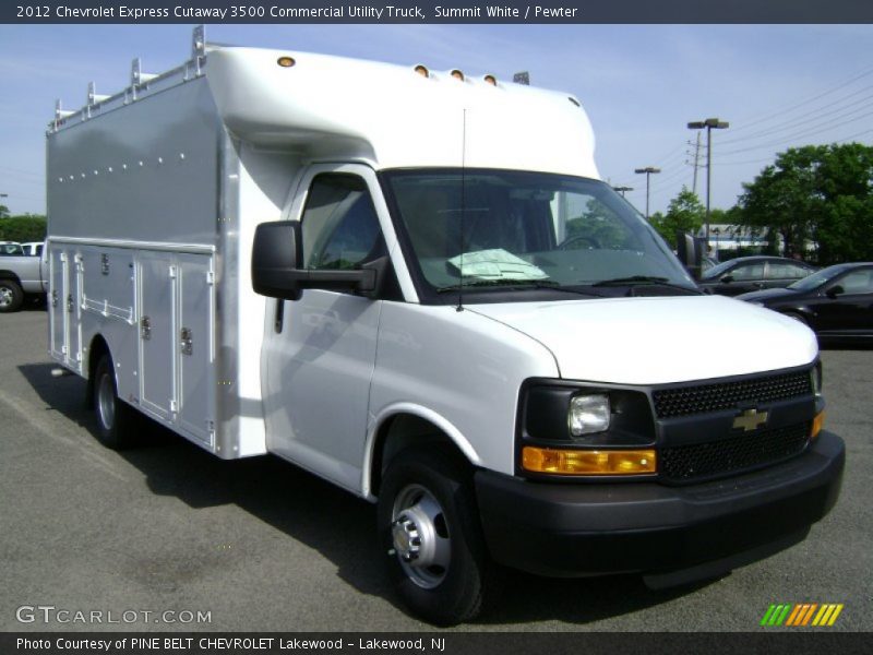 Summit White / Pewter 2012 Chevrolet Express Cutaway 3500 Commercial Utility Truck