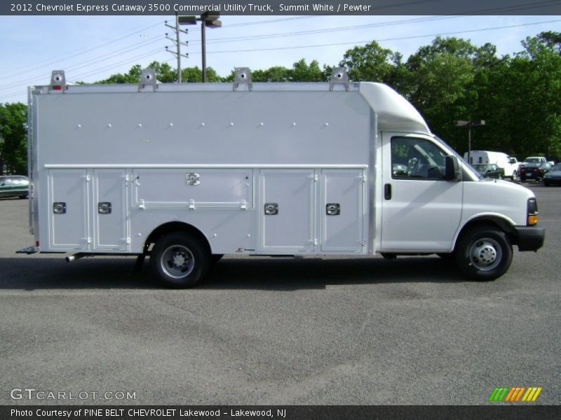 Summit White / Pewter 2012 Chevrolet Express Cutaway 3500 Commercial Utility Truck