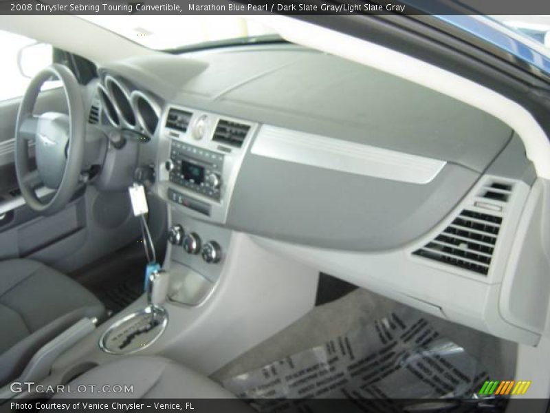 Marathon Blue Pearl / Dark Slate Gray/Light Slate Gray 2008 Chrysler Sebring Touring Convertible