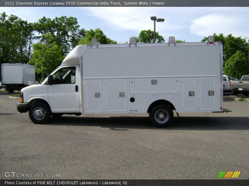 Summit White / Pewter 2012 Chevrolet Express Cutaway 3500 Commercial Utility Truck