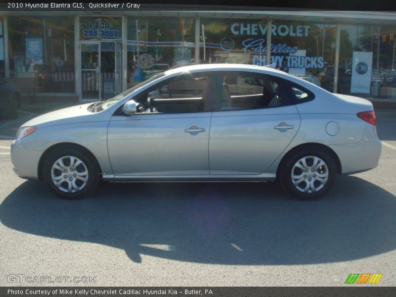 Quicksilver / Gray 2010 Hyundai Elantra GLS