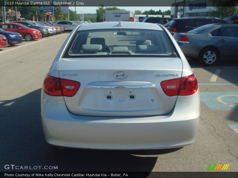 Quicksilver / Gray 2010 Hyundai Elantra GLS
