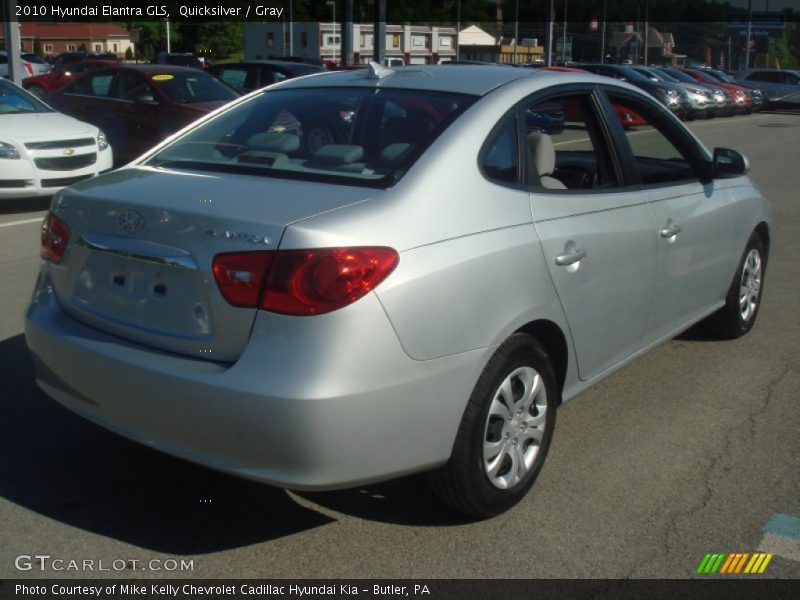 Quicksilver / Gray 2010 Hyundai Elantra GLS