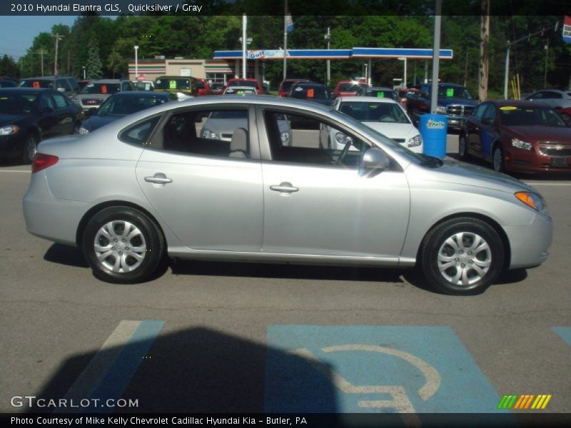 Quicksilver / Gray 2010 Hyundai Elantra GLS