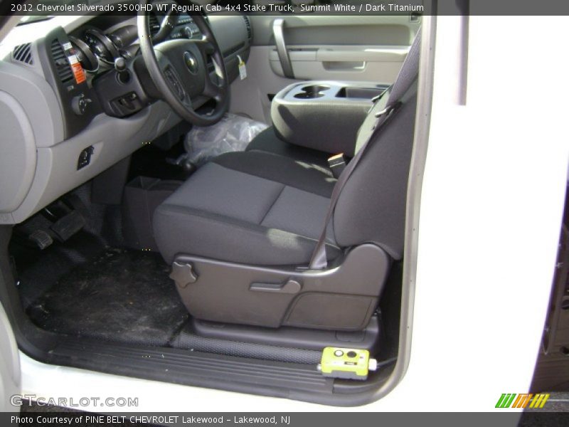 Summit White / Dark Titanium 2012 Chevrolet Silverado 3500HD WT Regular Cab 4x4 Stake Truck
