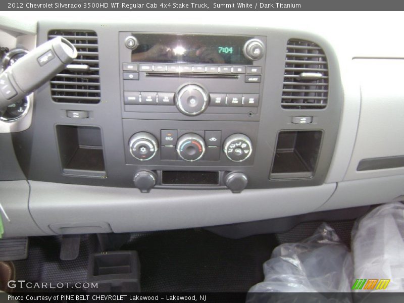 Summit White / Dark Titanium 2012 Chevrolet Silverado 3500HD WT Regular Cab 4x4 Stake Truck