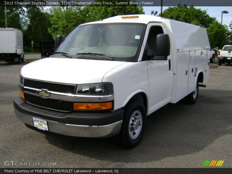 Summit White / Pewter 2012 Chevrolet Express Cutaway 3500 Commercial Utility Truck