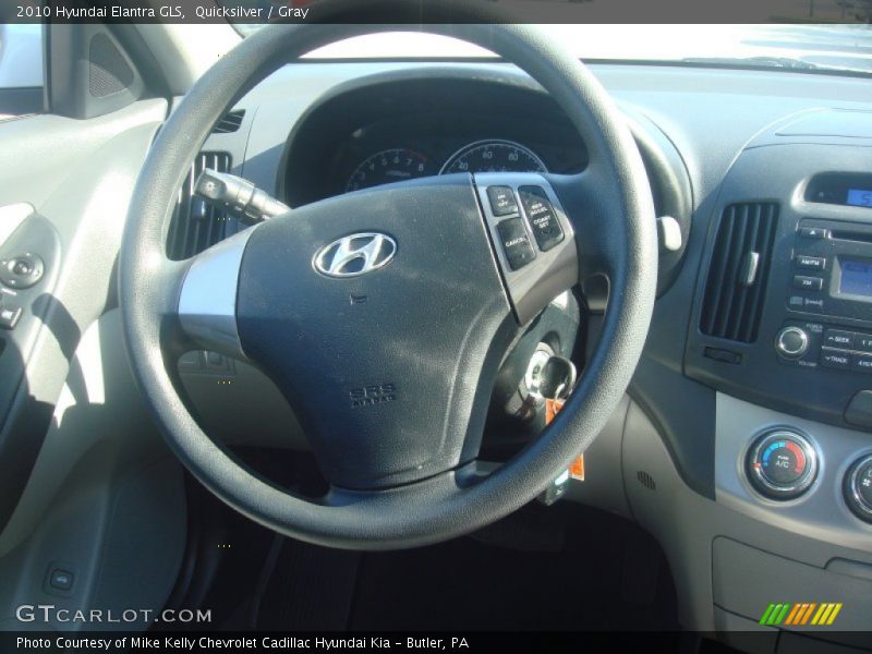 Quicksilver / Gray 2010 Hyundai Elantra GLS