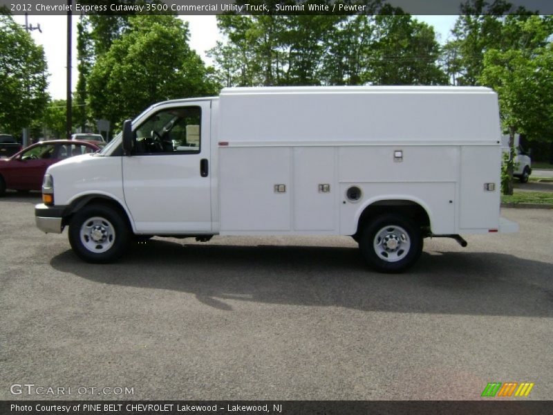 Summit White / Pewter 2012 Chevrolet Express Cutaway 3500 Commercial Utility Truck