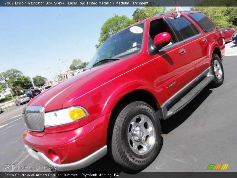 Laser Red Tinted Metallic / Medium Parchment 2002 Lincoln Navigator Luxury 4x4
