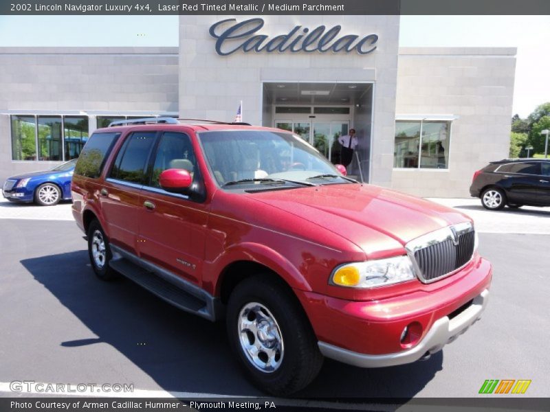 Laser Red Tinted Metallic / Medium Parchment 2002 Lincoln Navigator Luxury 4x4