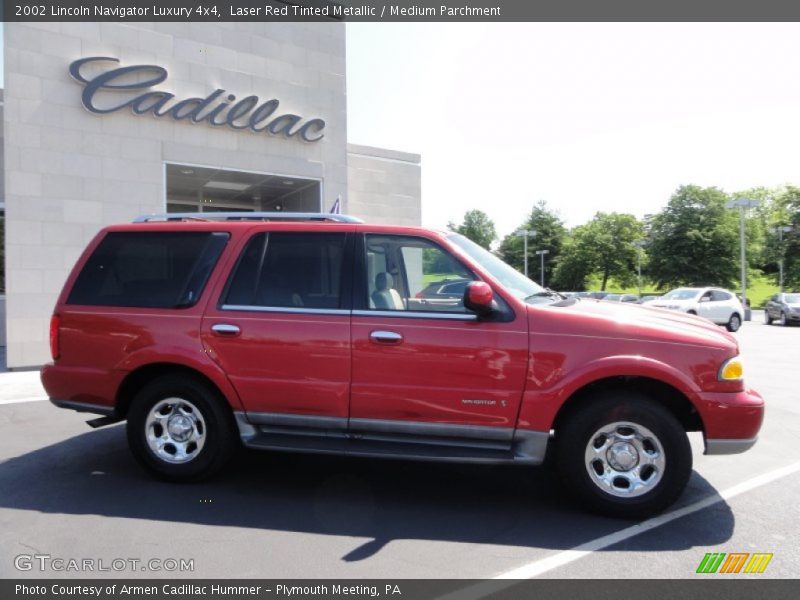 Laser Red Tinted Metallic / Medium Parchment 2002 Lincoln Navigator Luxury 4x4