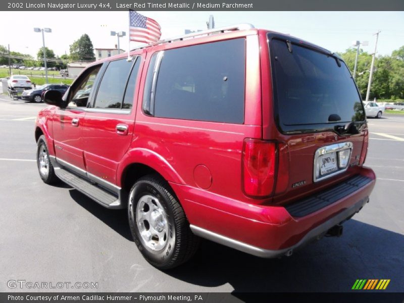 Laser Red Tinted Metallic / Medium Parchment 2002 Lincoln Navigator Luxury 4x4
