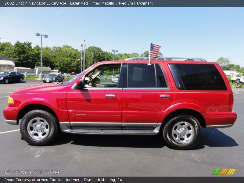 Laser Red Tinted Metallic / Medium Parchment 2002 Lincoln Navigator Luxury 4x4