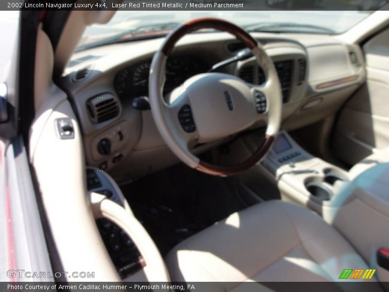 Laser Red Tinted Metallic / Medium Parchment 2002 Lincoln Navigator Luxury 4x4