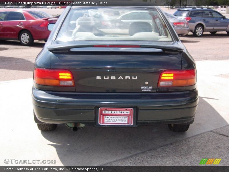 Hunter Green Metallic / Beige 1995 Subaru Impreza L Coupe