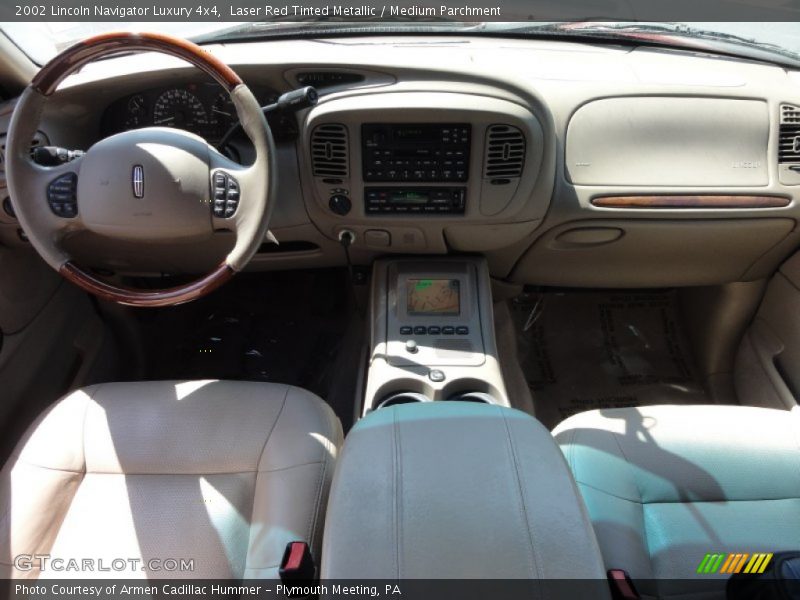 Laser Red Tinted Metallic / Medium Parchment 2002 Lincoln Navigator Luxury 4x4