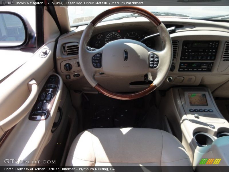 Laser Red Tinted Metallic / Medium Parchment 2002 Lincoln Navigator Luxury 4x4