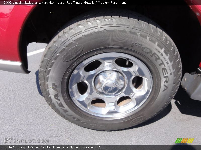 Laser Red Tinted Metallic / Medium Parchment 2002 Lincoln Navigator Luxury 4x4