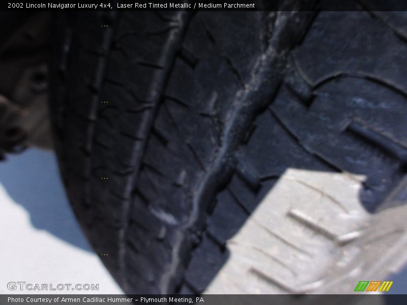 Laser Red Tinted Metallic / Medium Parchment 2002 Lincoln Navigator Luxury 4x4