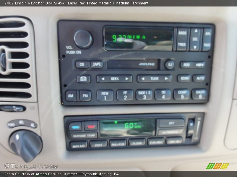 Laser Red Tinted Metallic / Medium Parchment 2002 Lincoln Navigator Luxury 4x4