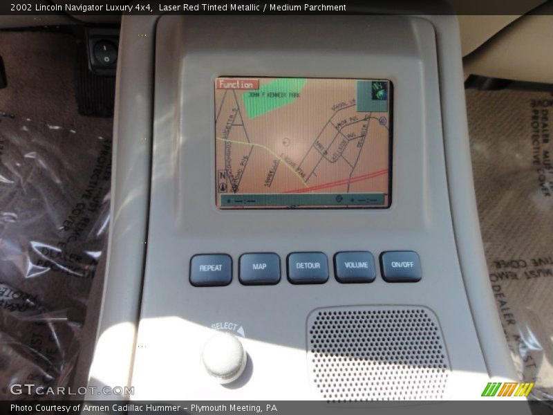 Laser Red Tinted Metallic / Medium Parchment 2002 Lincoln Navigator Luxury 4x4